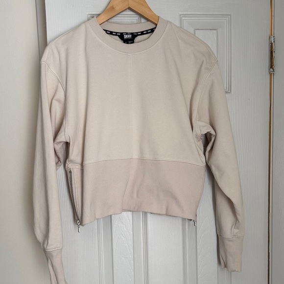 Dkny Tops - DKNY Women's Beige Sweatshirt